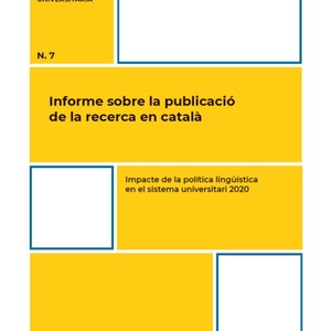 Informe sobre la publicació de la recerca en català