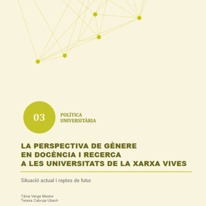 La perspectiva de gènere en docència i recerca a les universitats de la Xarxa Vives d'Universitats