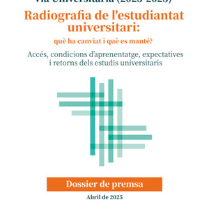 Via Universitària (2023-2025): Radiografia de l’estudiantat universitari. Dossier de premsa